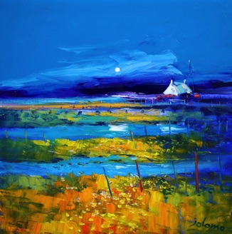 Moon on the Machair South Uist 24x24 Moon on the Machair South Uist 24x24